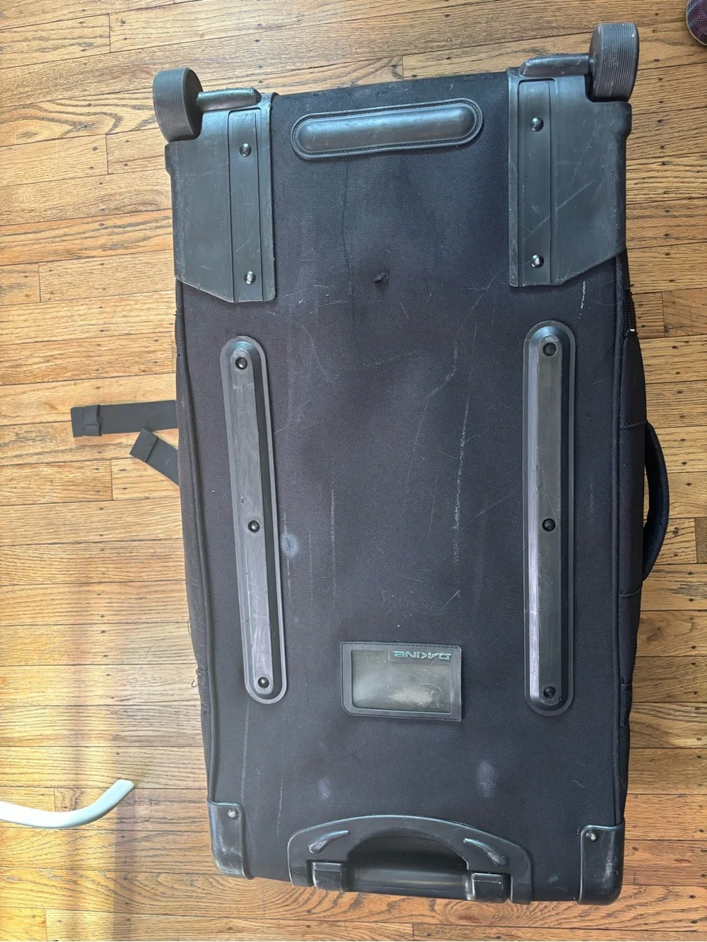 Dakine Gray Backpack with Bright Green Trim and Zipper Pulls